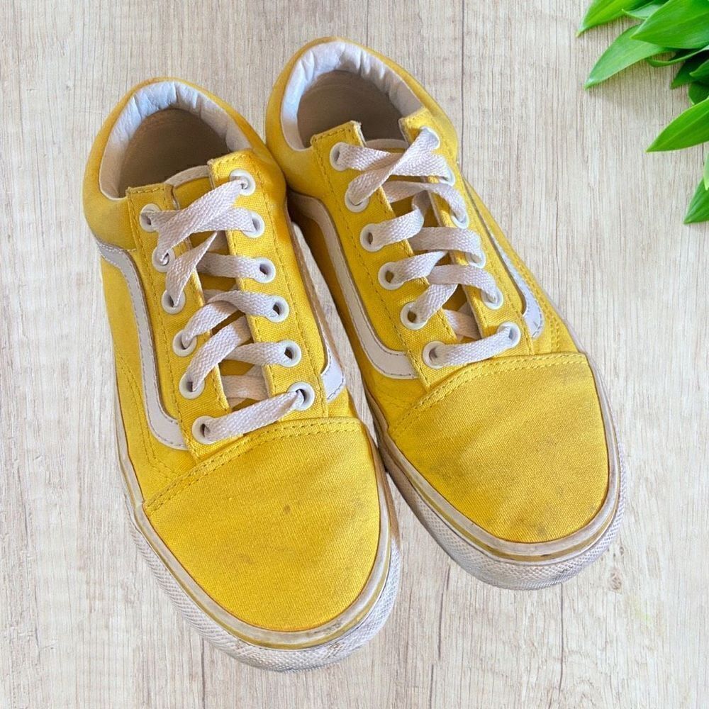 Vans Yellow Old Skool Canvas Low 5.5